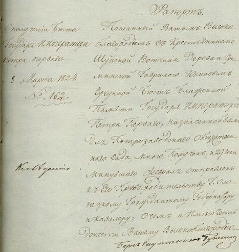 Ф. 37. Оп. 5. Д. 141/1255. Л. 6.