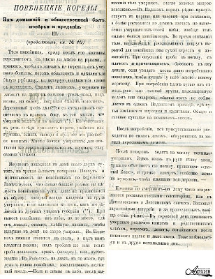 Из статьи в газете «Олонецкие губернские ведомости» «Повенецкие карелы. Их домашний и общественный быт, поверья и предания» — о похоронной обрядности. 28 марта 1863 г.